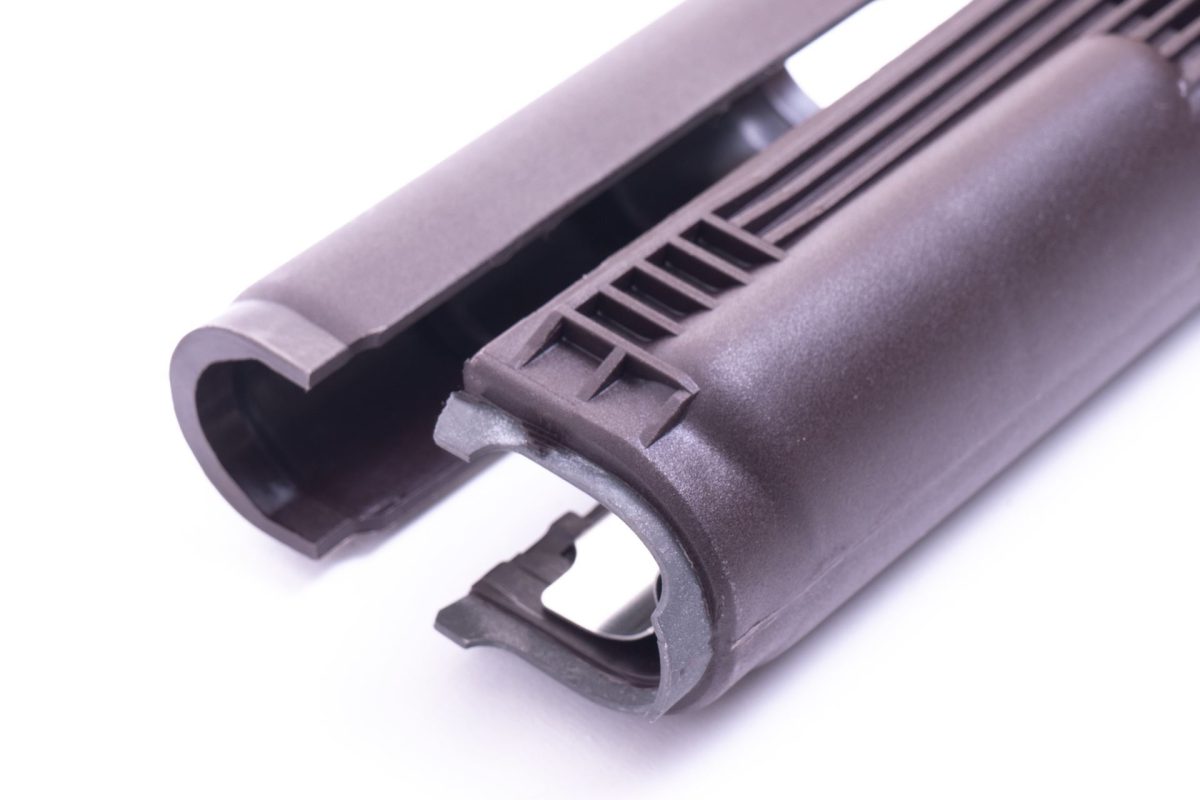 Arsenal Plum Polymer Handguard Set with Stainless Steel Heat Shield for Milled Receiver - Image 3