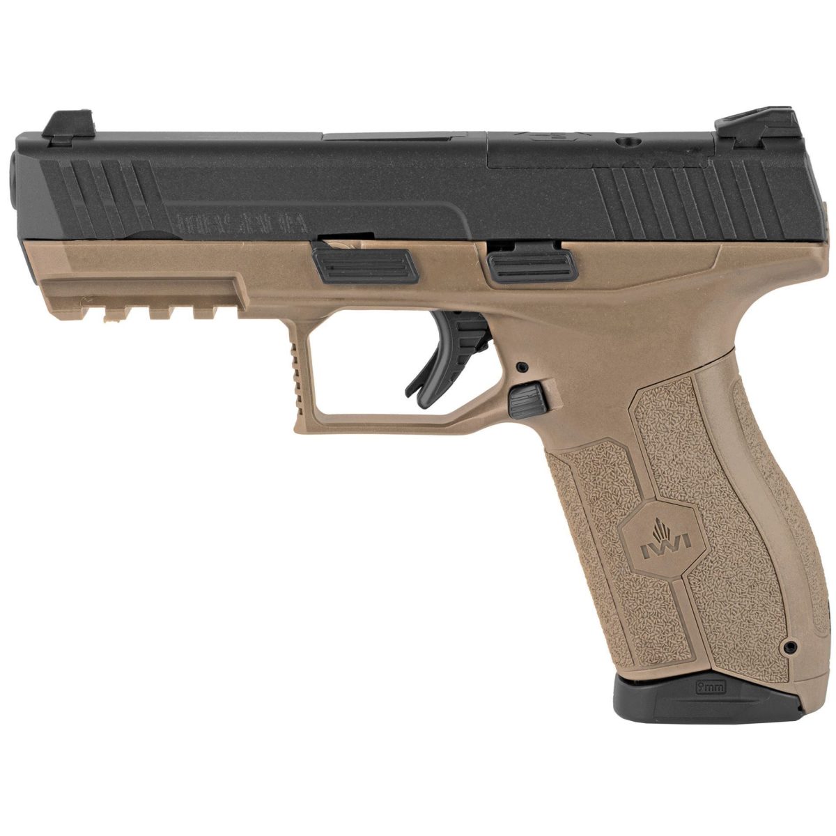 IWI MASADA Optics Ready Pistol Flat Dark Earth 9mm 4.1" Barrel (2) 17RD Mag 3 Dot Sight