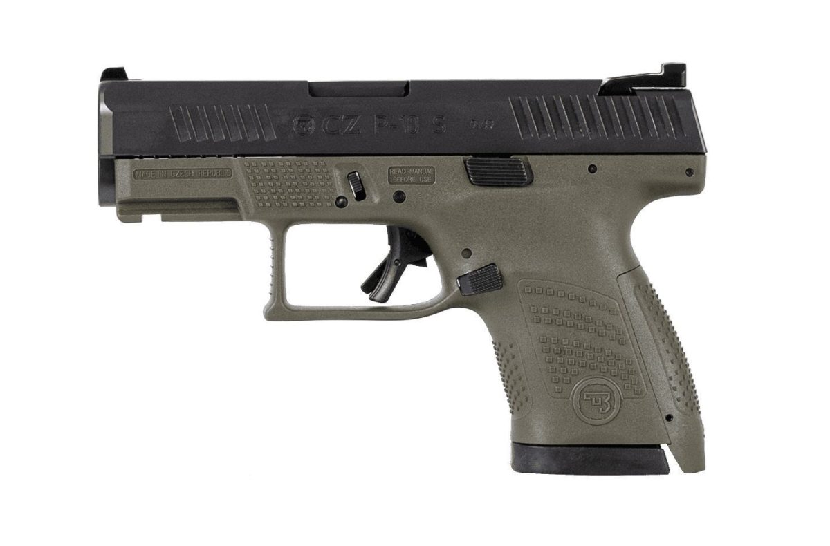 CZ P-10S 9mm OD Green Semi-Automatic 12 Round Sub-Compact Pistol - Image 2