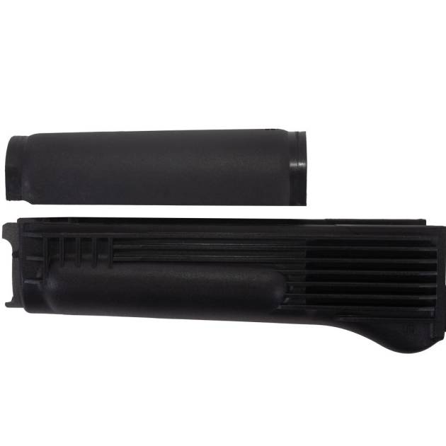 Arsenal Black Polymer Handguard Set with Stainless Steel Heat Shield for Stamped Receivers