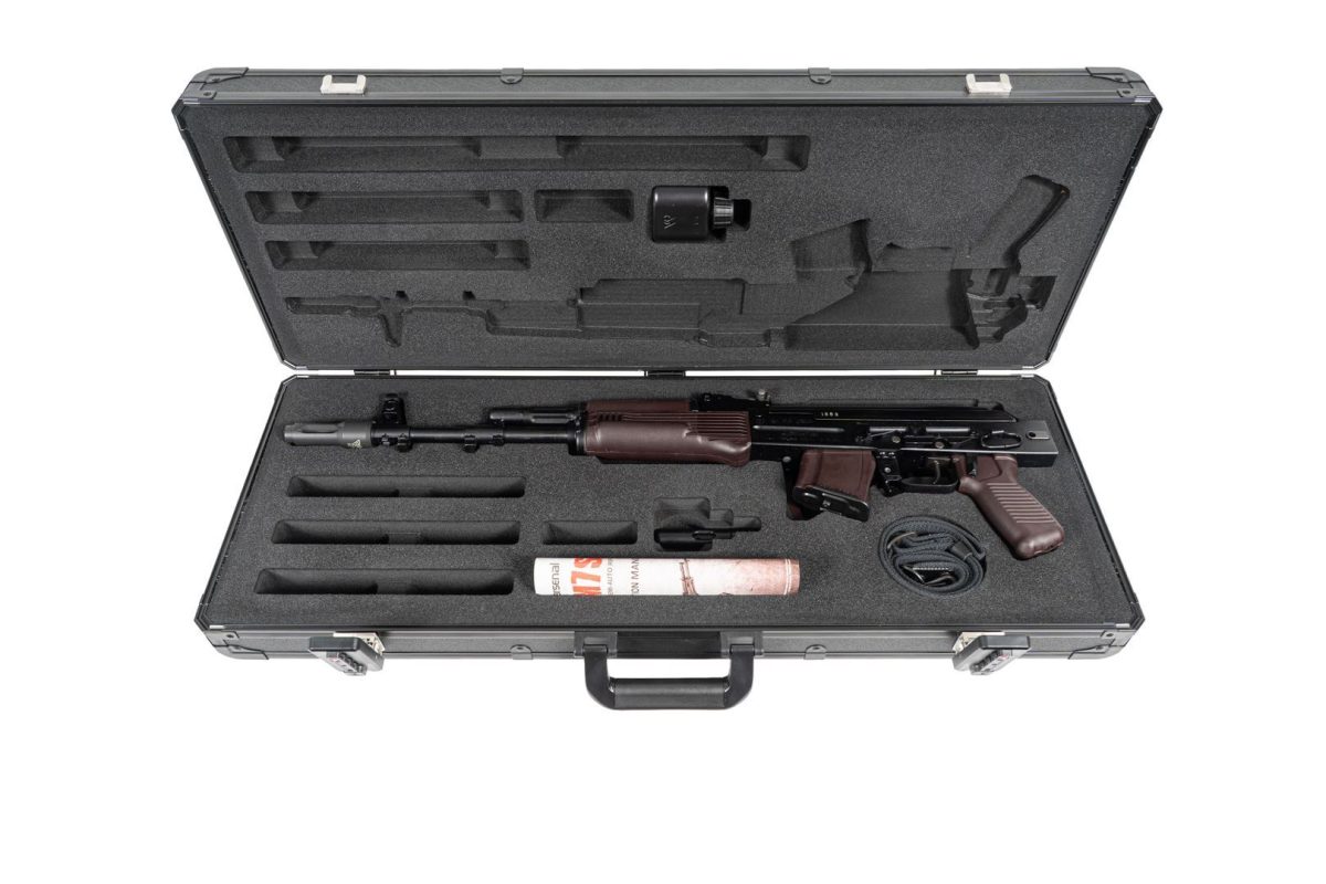 Arsenal SAM7SF 7.62x39mm Semi-Auto AK-47 Rifle with Aluminum Side Folding Stock and Arsenal Hard Case Plum - Image 3