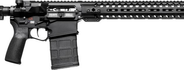 Patriot Ordnance Factory Revolution DI .308 rifle with 16.5-inch barrel and black finish