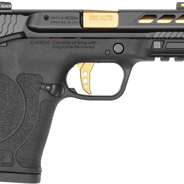SMITH AND WESSON M&P380 PC 380ACP PORTED GOLD