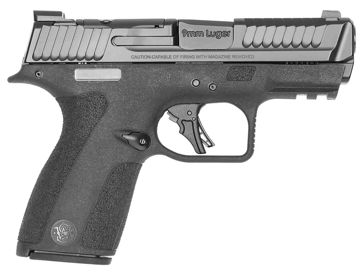 Smith & Wesson M&P 9 Shield X 9mm black pistol with 3.6-inch barrel
