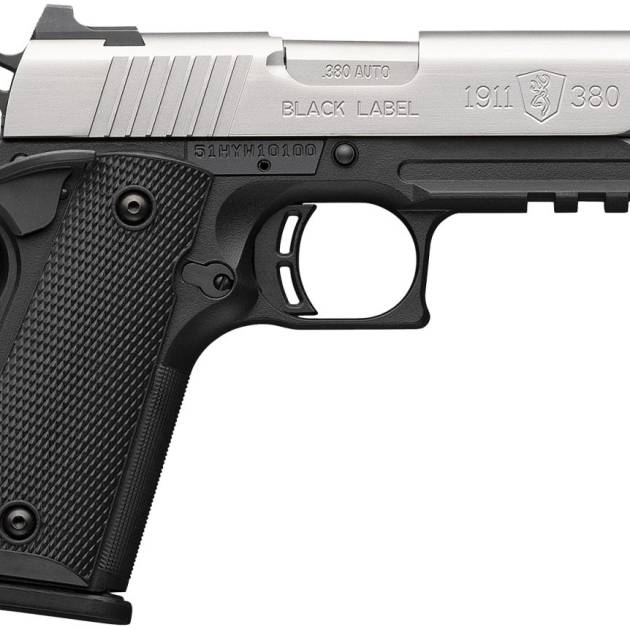 BROWNING 1911-380 380ACP SS 3.6" RAIL#