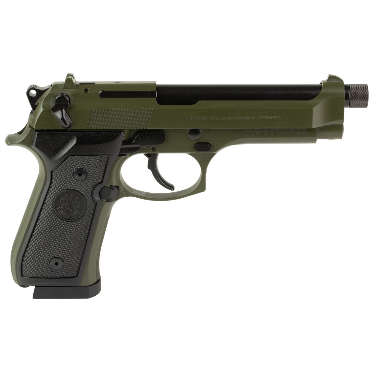 Beretta 92FS 9mm OD Green threaded semi-automatic pistol