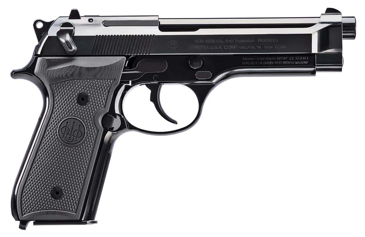 BERETTA 92FS 9MM BL/SYN 4.9" 15+1 50TH