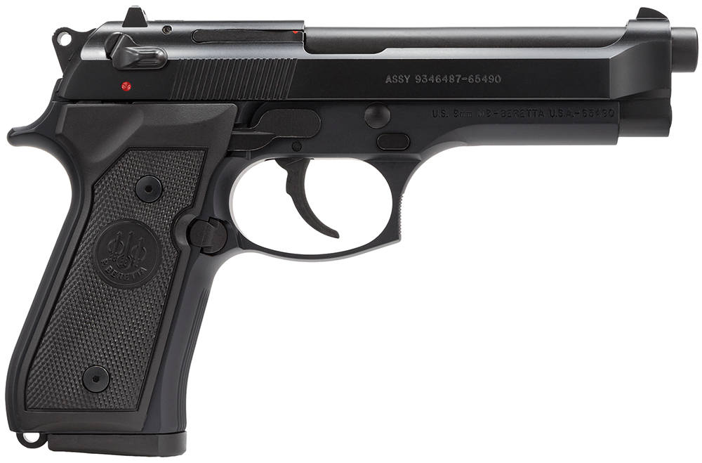 Beretta M9 9mm 4.9-inch black full-size pistol with polymer grip