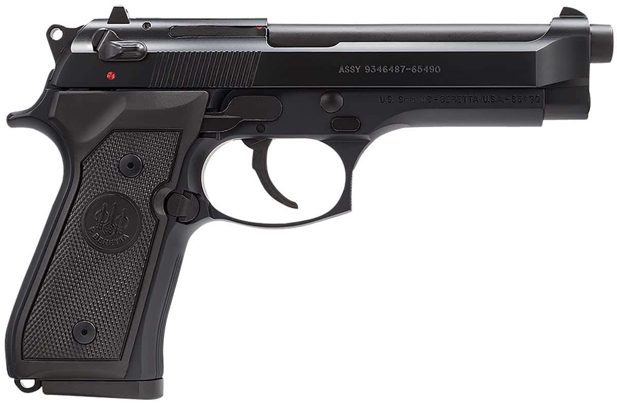 BERETTA 92 M-9 9MM BL/SY 4.9" 10+1 FS