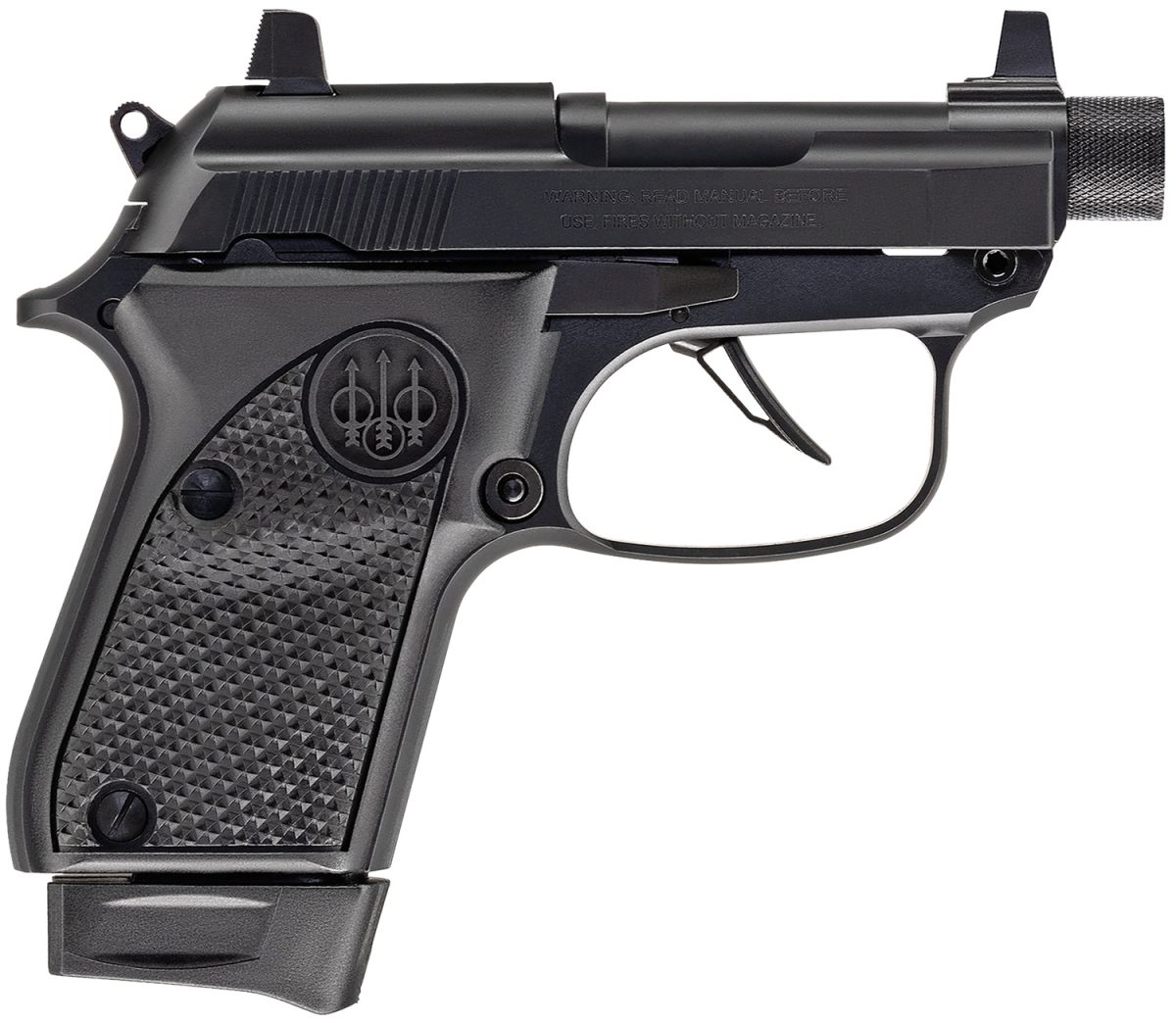 Beretta 30X Tomcat .32 ACP black semi-automatic pistol with 2.8-inch threaded barrel