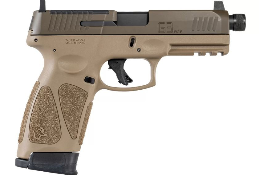 Taurus 1-G3P941-TAC10 G3 9mm 4.5" 10+1 FDE/Cerakote Patriot Brown TORO Tactical W/ Suppressor Height Sights