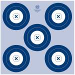 Maple Leaf NFAA Indoor Target 5 Spot Target 25 pk.