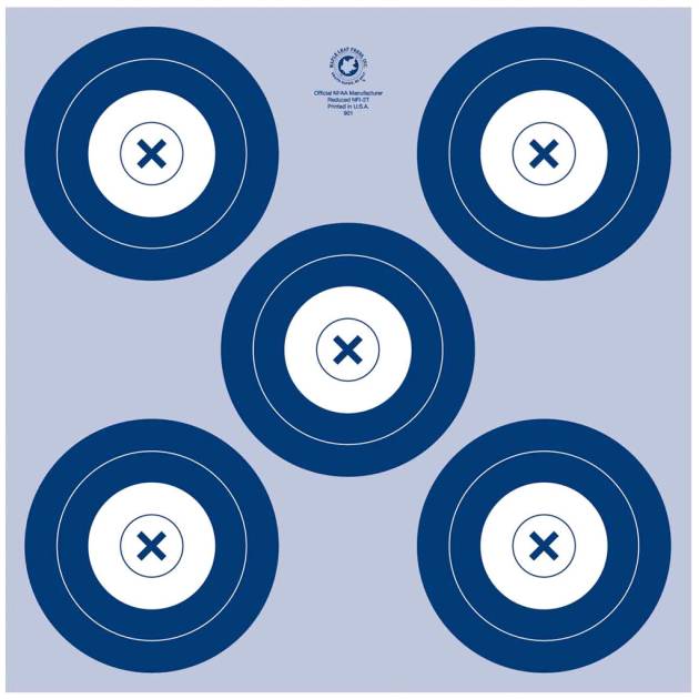 Maple Leaf NFAA Indoor Target 5 Spot Target 25 pk.