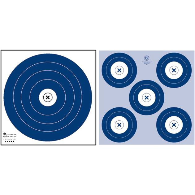 Maple NFAA Dual 1-Spot/5-Spot Target 25 pk.