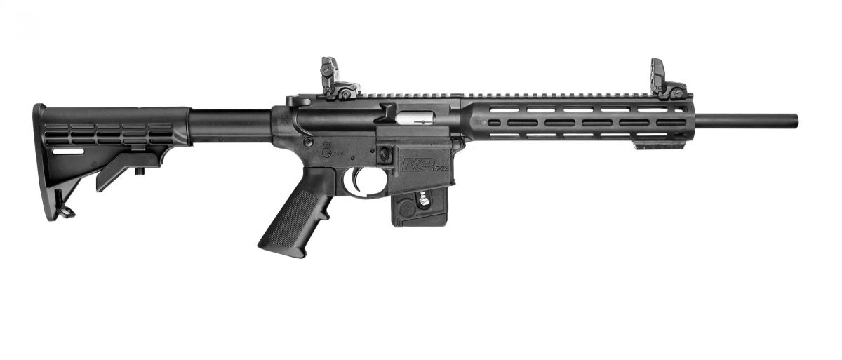 Smith & Wesson M&P15-22 Sport .22 LR rifle with black finish and M-LOK handguard