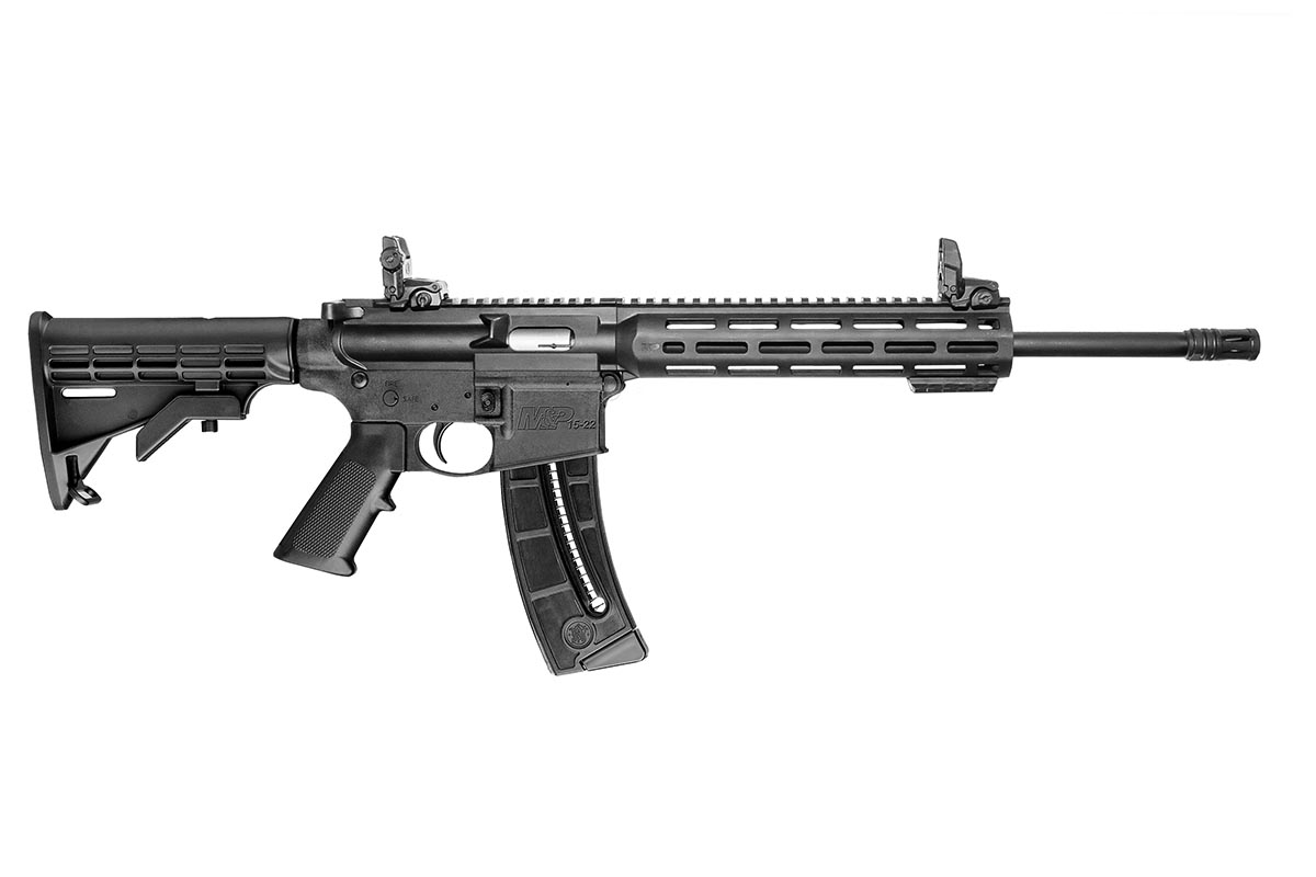 Smith & Wesson M&P15-22 Sport .22 LR rifle with black finish and M-LOK handguard