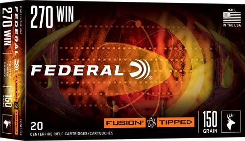 FEDERAL 270 WIN 150GR FUSION TIPPED 20 RD/BX 10 BX/CS