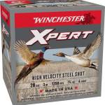 WINCHESTER 28 GA 3" #4 XPERT HV STEEL PHEASANT DUCK 3/4 OZ 25 RD/BX 10 BX/CS