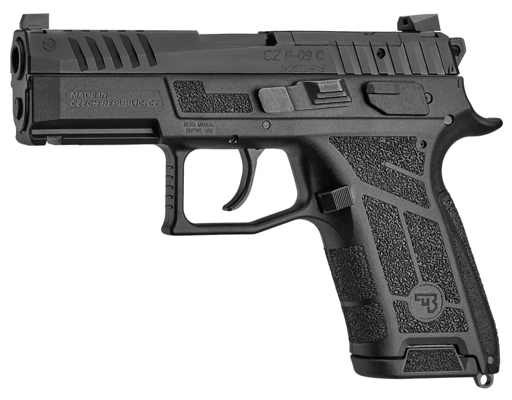 CZ P-09C NOCTURNE 9MM PISTOL OPTIC READY BLACK SAFETY/DECOCKER 2-10RD MAGS