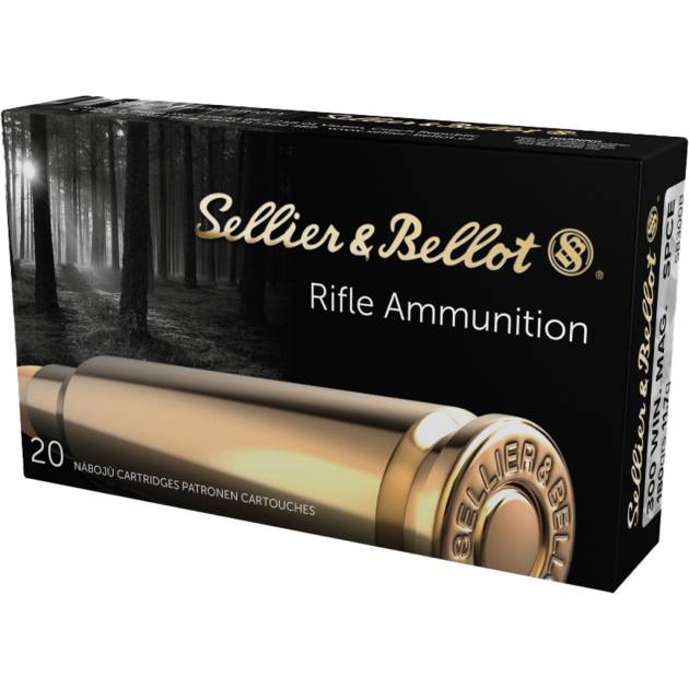 Sellier & Bellot Rifle Ammo 300 Win Mag SPCE 180 gr. 20 rd.