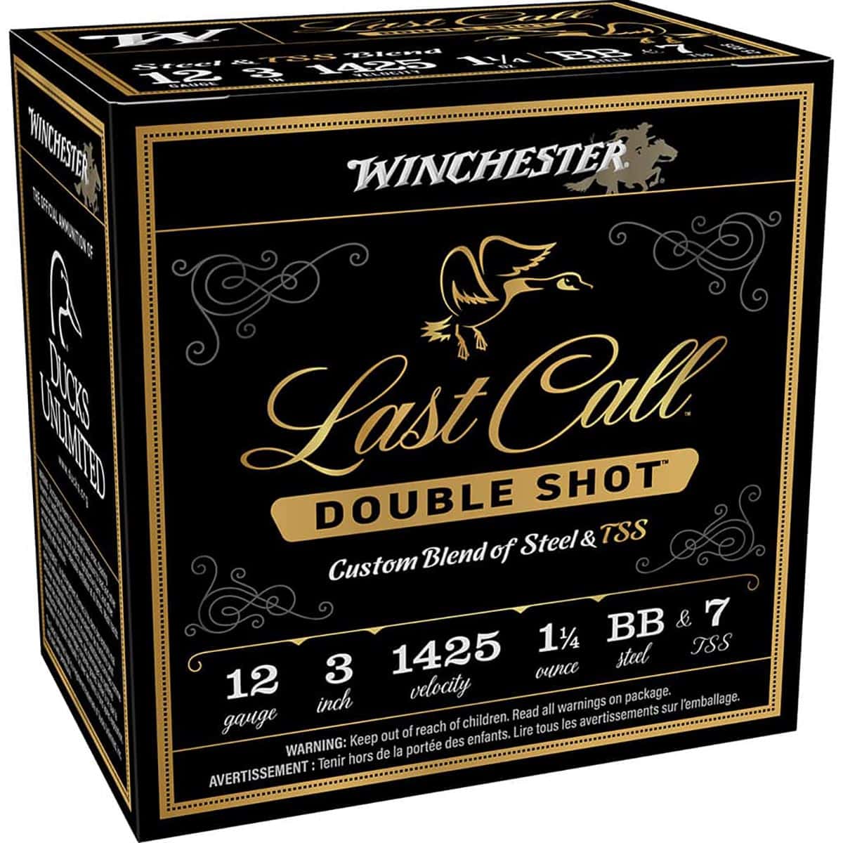 Winchester Last Call Double Shot Ammo 12 ga. 3 in. 1 1/4 oz BB & 7 TSS 25 rd. - Image 3