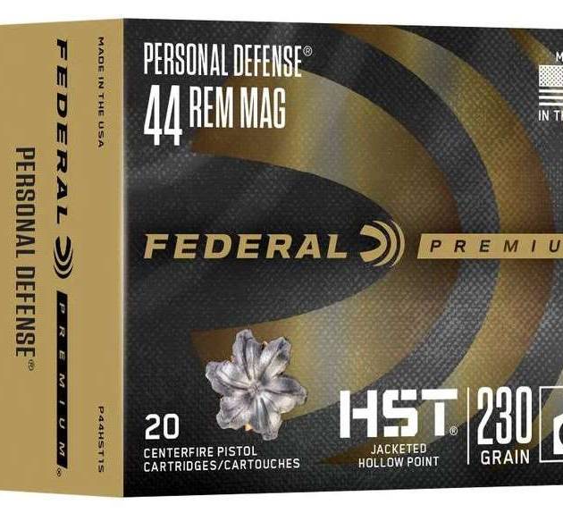 FEDERAL 44 REM MAG "TBD"GR HST JHP PERSONAL DEFENSE 20 RD/BX 10 BX/CS