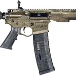 ATI ALPHA MAXX FDE 5.56 7.5" PISTOL W/7" POLY MLOK HANGUARD F/U SIGHTS W/BRACE 60RD