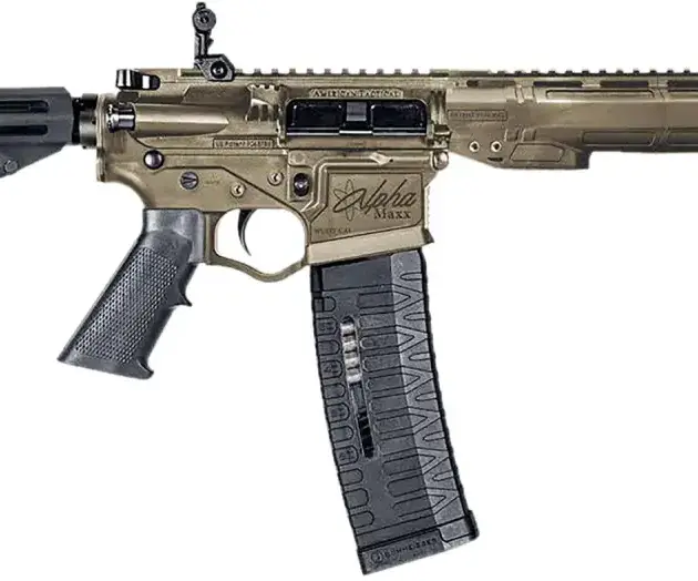 ATI ALPHA MAXX FDE 5.56 7.5" PISTOL W/7" POLY MLOK HANGUARD F/U SIGHTS W/BRACE 60RD