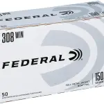 FEDERAL 308 WIN 150GR FMJ-BT 50RD/BX 5BX/CS