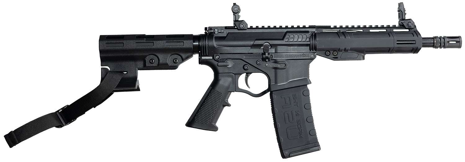 ATI ALPHA MAXX 300BLK PISTOL 8.5" POLY 7" MLOK, W/BRACE, FLIP UPS 1-30RD MAG