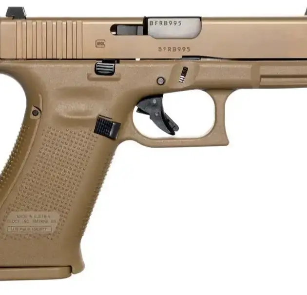 Glock 19X V 9mm pistol with Flat Dark Earth finish and night sights