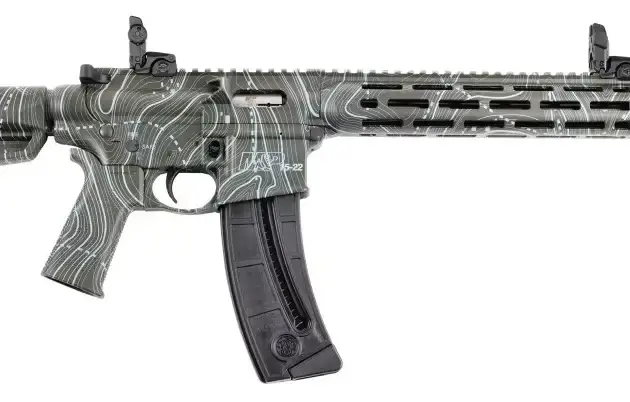 SMITH & WESSON MP15-22 22LR 16.5" RFL OLIVE GREEN TOPO 25RD