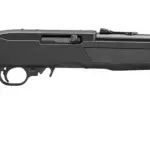 RUGER 10/22 22LR RIFLE 16.12" BLUED/BLACK SYNTHETIC STOCK FIBER FRONT SIGHT 1-10RD