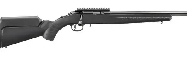 RUGER AMERICAN RIMFIRE 22LR BOLT RIFLE 16.1"T.B. BLACK SYNTHETIC 1-10RD MAG