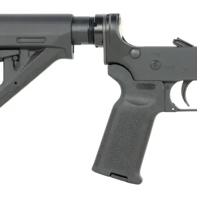 Ruger complete AR lower receiver with Magpul DT Carbine stock and MOE-K2 grip