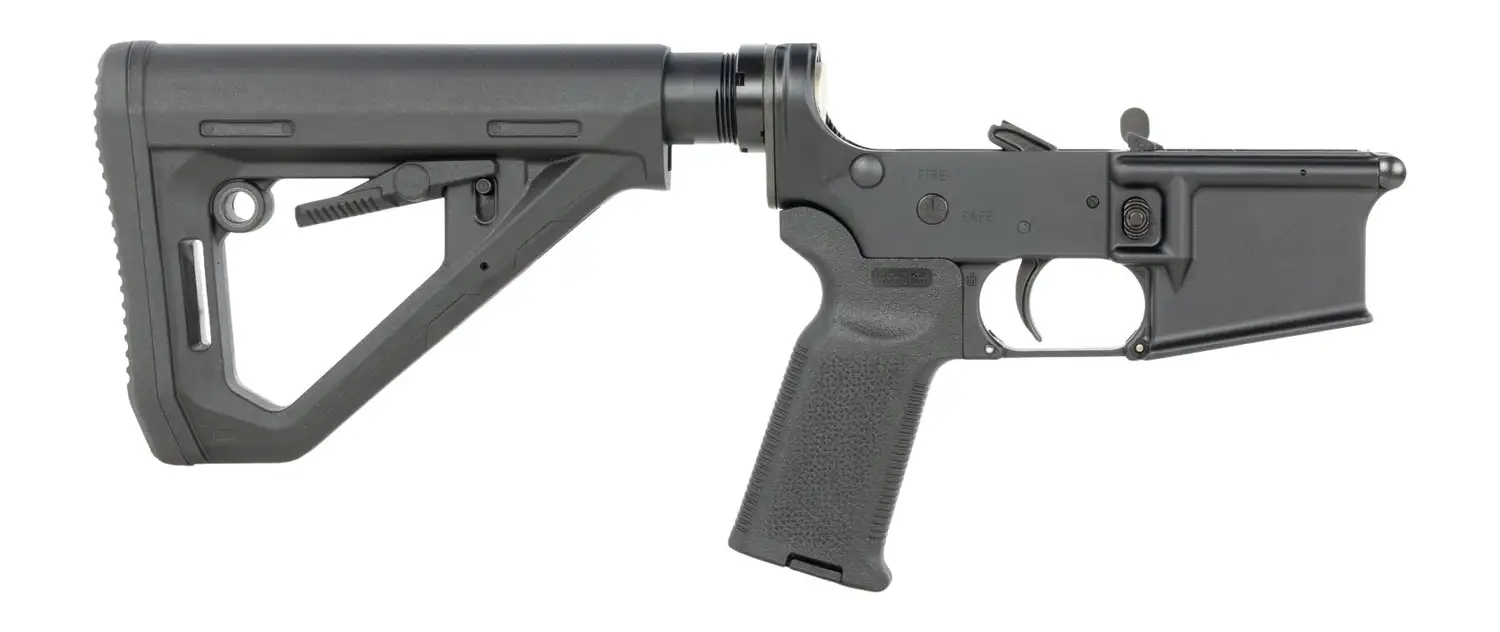 Ruger complete AR lower receiver with Magpul DT Carbine stock and MOE-K2 grip