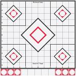 Birchwood Casey Shoot-N-C Target 8 in. Black/White Sight-In 5 pk.