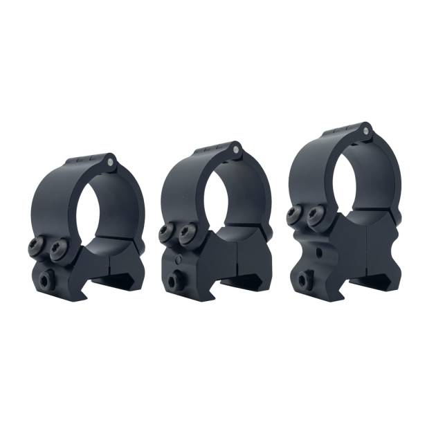 VersaRing Universal Scope Rings Black 1 in. Hinge
