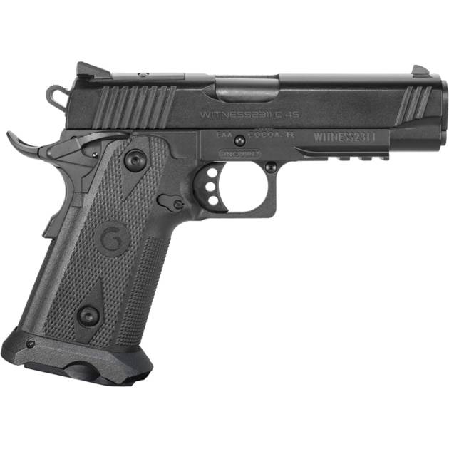 EAA Witness 2311 Officer Pistol 45 ACP 4.25 in. Black Optics Ready 11 rd.
