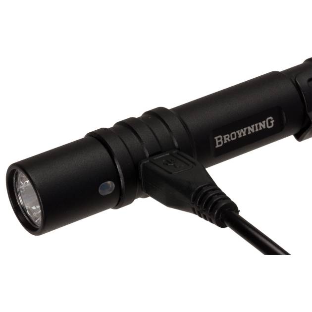 Browning Microblast USB Flashlight Black 160 Lumens