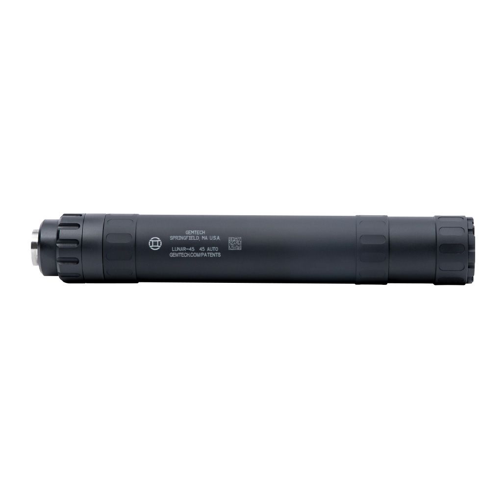 Gemtech Lunar-45 black .45 ACP modular suppressor