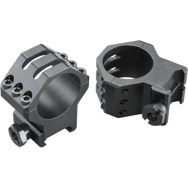 Weaver Classic 6Hole Skeleton Rings Matte Black 30mm High Clamshell Pack
