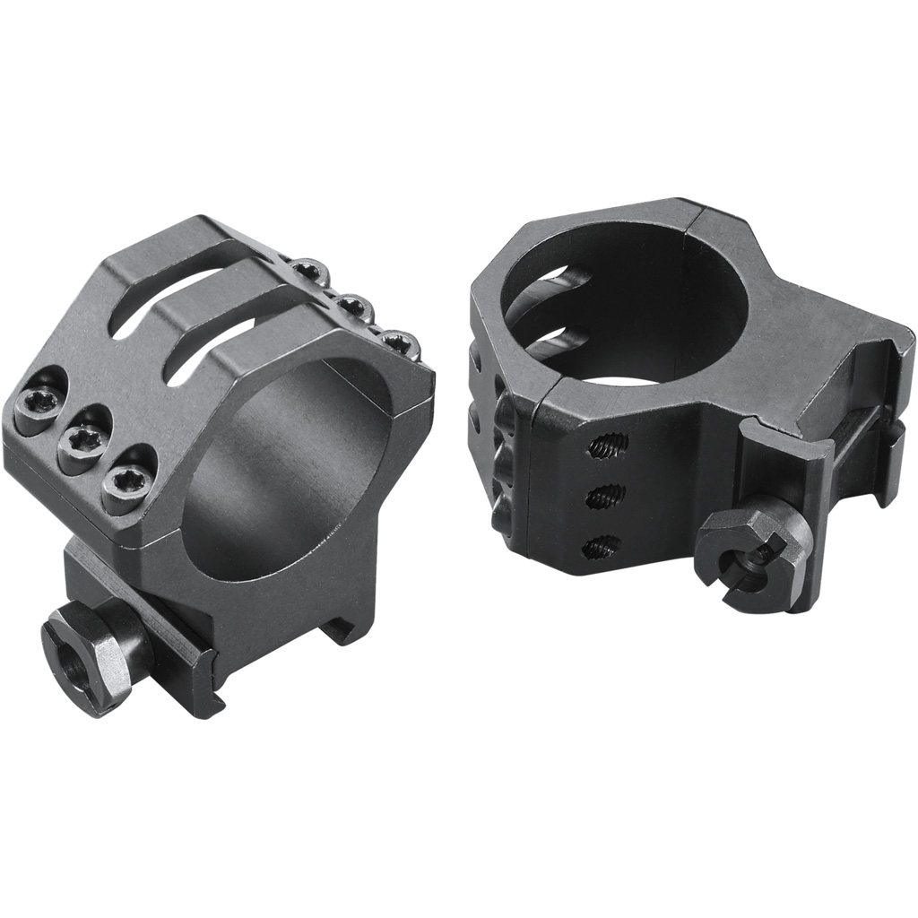 Weaver Classic 6Hole Skeleton Rings Matte Black 30mm High Clamshell Pack