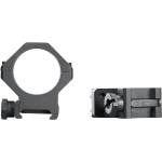 Weaver Tactical 4Hole Picatinny Ring Matte Black 30mm High Clamshell Pack
