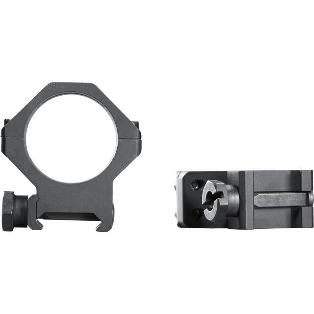 Weaver Tactical 4Hole Picatinny Ring Matte Black 30mm High Clamshell Pack