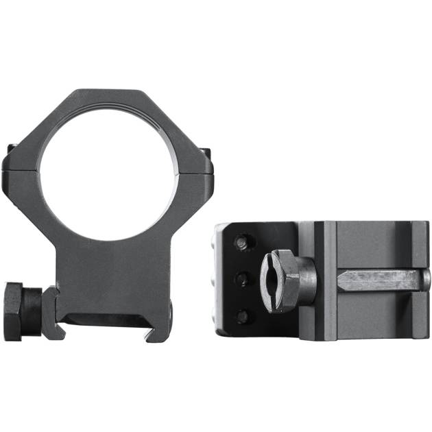 Weaver Tactical 6Hole Picatinny Ring Matte Black 30mm High Clamshell Pack