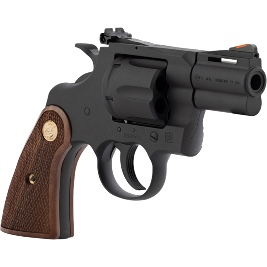 Colt Python Revolver 357 Mag 2.5 in. Matte Blue Walnut Grip 6rd. - Image 2