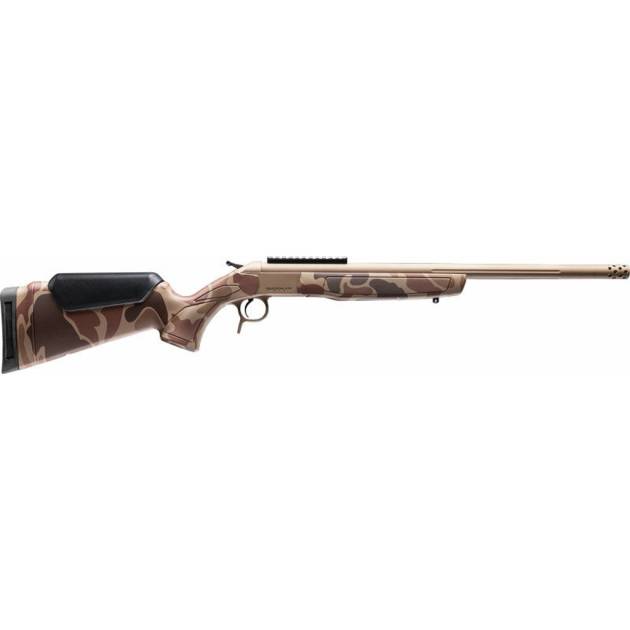 CVA Scout TD Rifle 223 Rem 20 in. FDE/Duck Camo w/0 MOA Rail