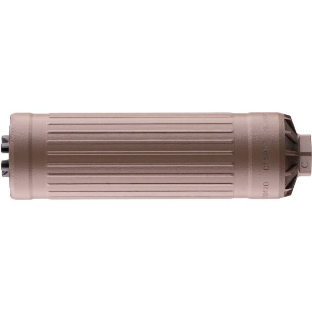 Dead Air Defense CT5P Patrol Suppressor 6mm/5.56 with 1/2 X 28 Direct Thread FDE