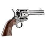 Pietta Cowpoke Revolver 357 Mag 4.75in Old Silver w/Engraved FM/BRL/CYL6rd